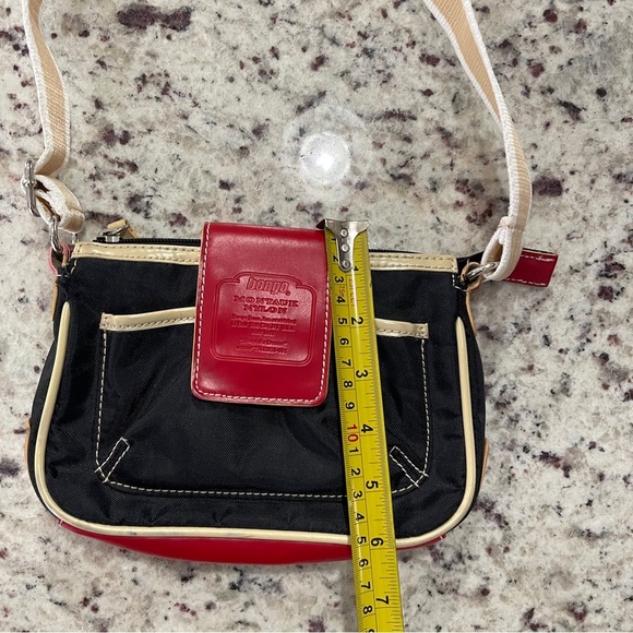 Bongo Montauk Nylon Bag With Red Accents 8”x6” Great Condition Vintage Retro Y2K - Picture 11 of 12